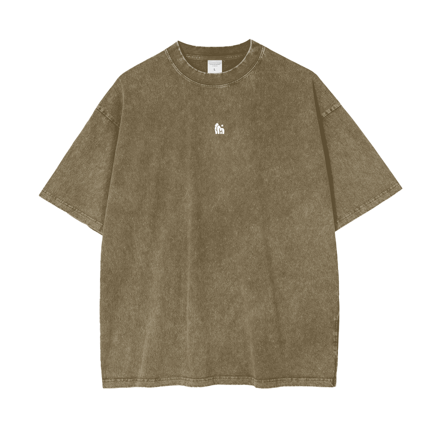 'Great Ape' Oversized Tee - Dirty Green