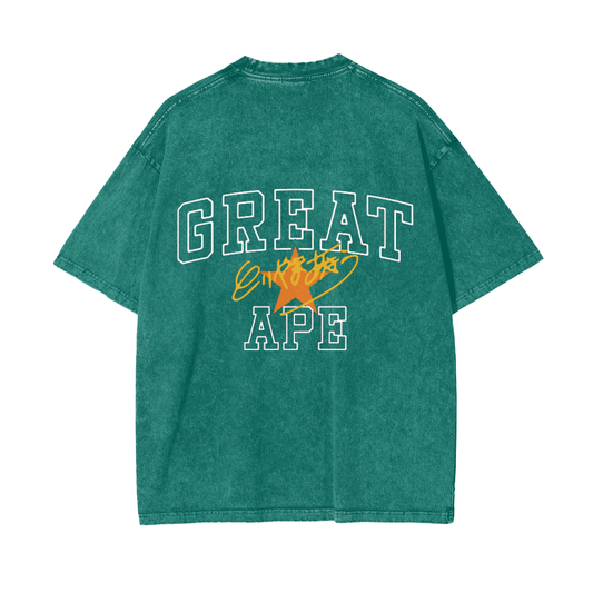 'Great Ape' Oversized Tee - Turquoise